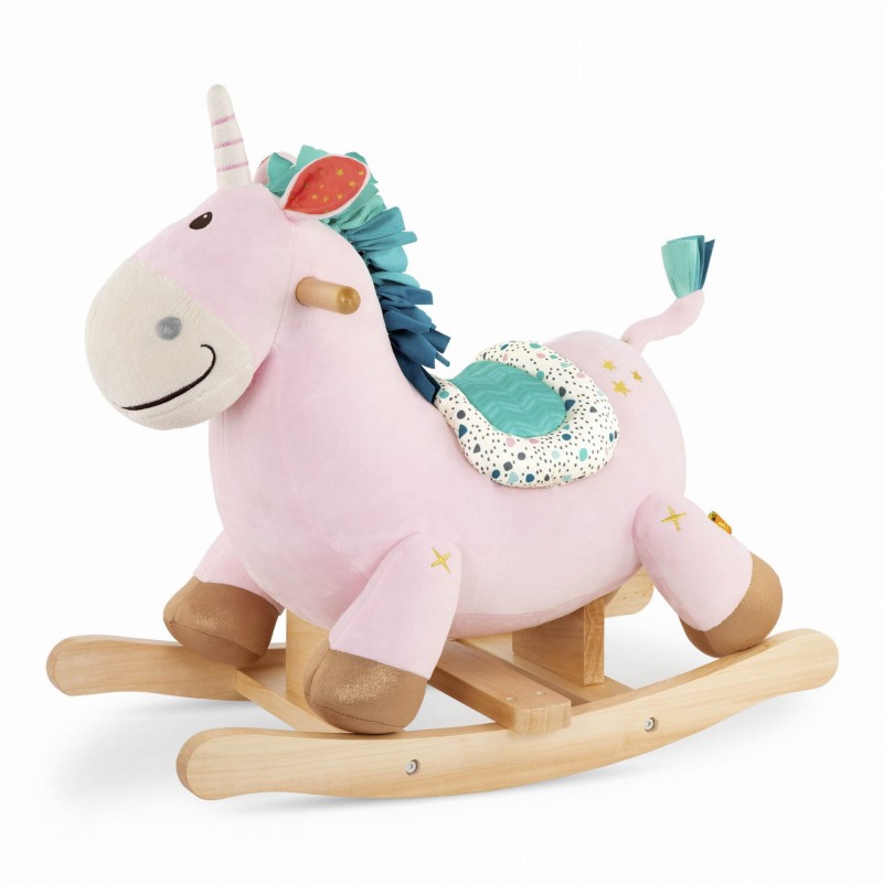 Pluszowy Jednorożec na Biegunach Rodeo Rocker Dilly Dally – b.toys