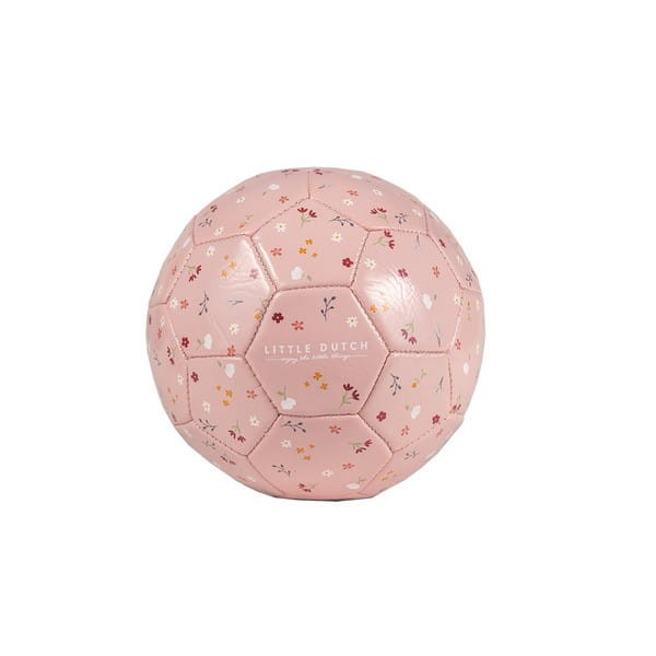 Różowa piłka 16 cm kwiatki Little Dutch