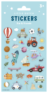 Naklejki chłopca przygody Jim & friends Little Dutch