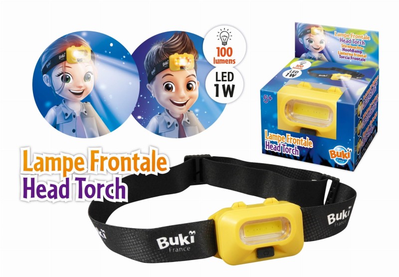 Latarka czołowa 3 tryby światła - Buki