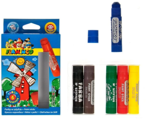 Farba w Kredce 6 szt. Flamingo Titanum