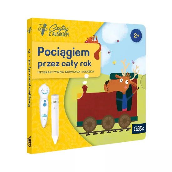 Mówiąca książka Pociągiem przez cały rok Czytaj z Albikiem