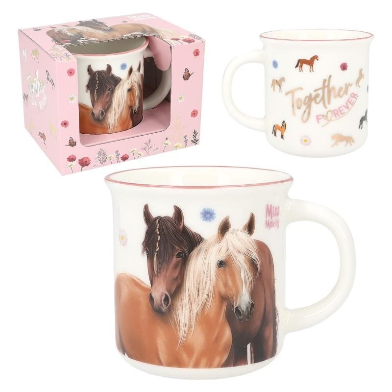 Porcelanowy kubek w konie kwiaty Miss Melody