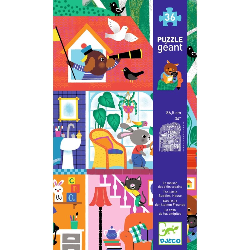 Puzzle Domek Małych Przyjaciół 26 el. Djeco