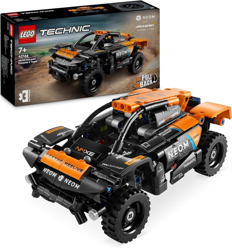 Lego Technic NEOM McLaren Extreme E Race Car 42166 pull-back