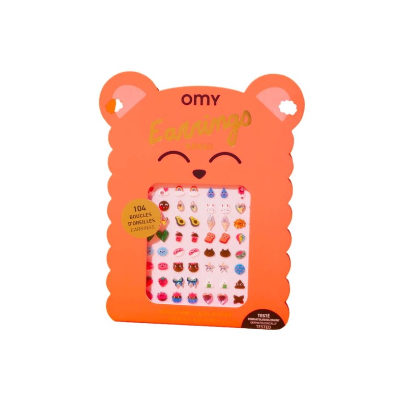 Kolczyki samoprzylepne dla dzieci KAWAII omy