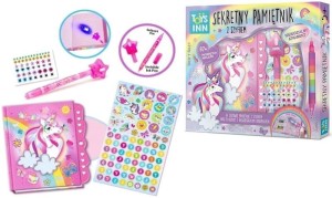 Pamiętnik na kod z naklejkami i długopisem UV ToysInn