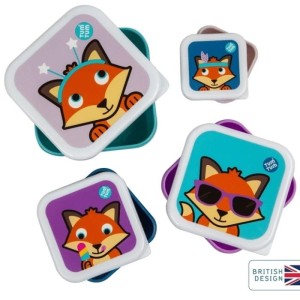 Pudełka 4 pojemniki na jedzenie Lis Tum Tum