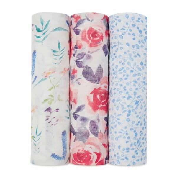 Otulacz Bambusowy Watercolour Garden 3szt. - aden+anais