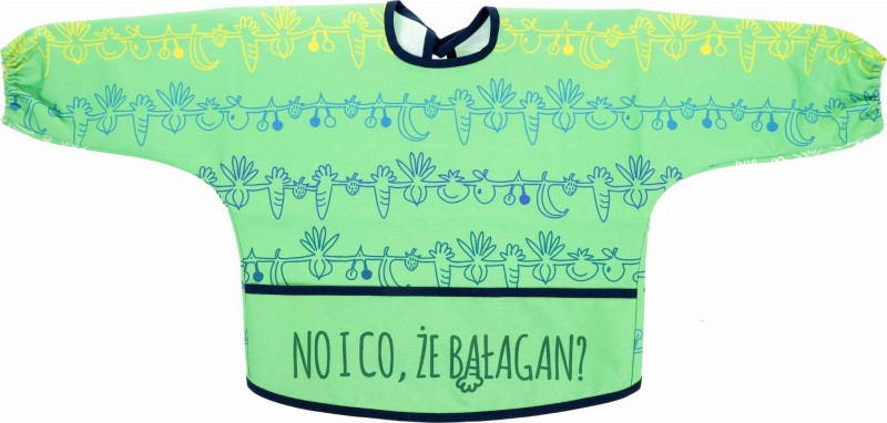 Fartuszek "No I Co, Że Bałagan" Zielony  - Alaantkoweblw