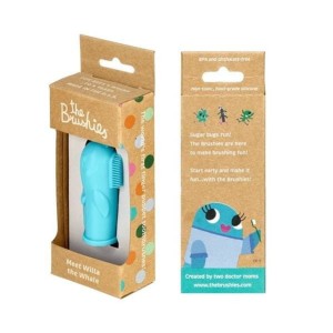 Szczoteczka Silikonowa na Palec Wieloryb - The Brushies