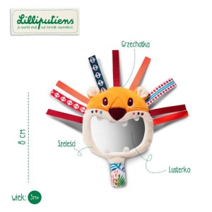 Lusterko Niemowlęce Grzechotka Lew Jack - Lilliputiens