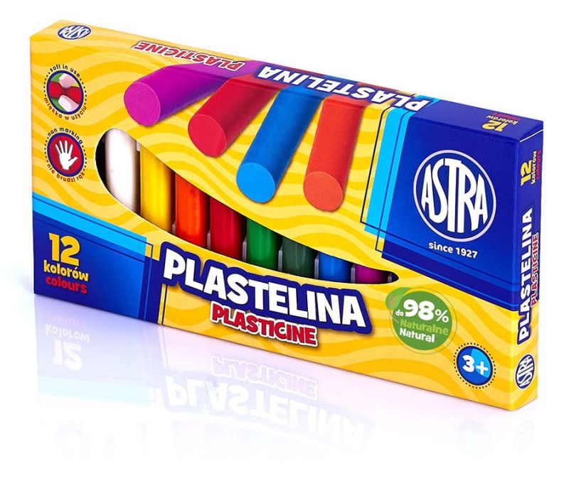 Plastelina 12 kolorów Astra