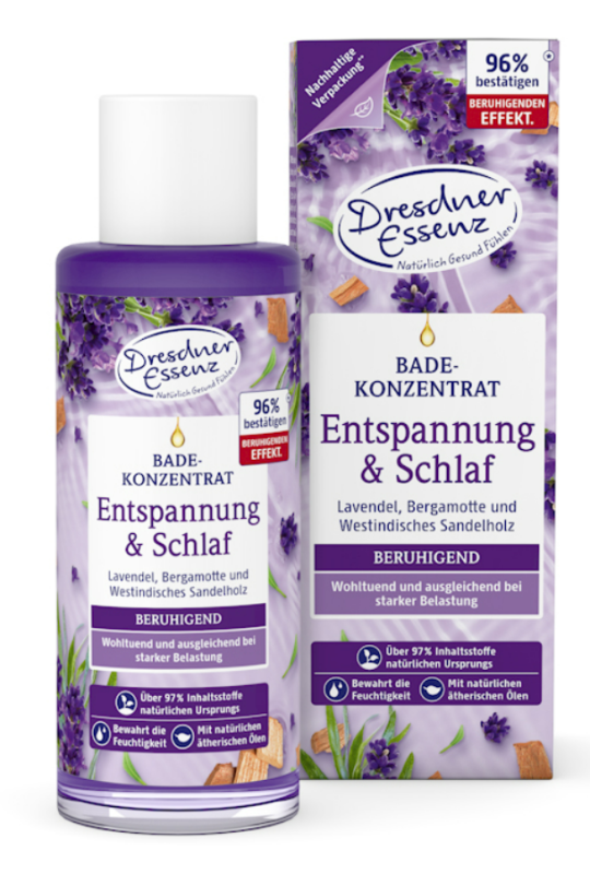 Odprężający płyn do kąpieli na dobry sen Dresdner Essenz