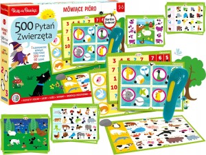 Mówiące Pióro 500 pytań Zwierzęta Clementoni