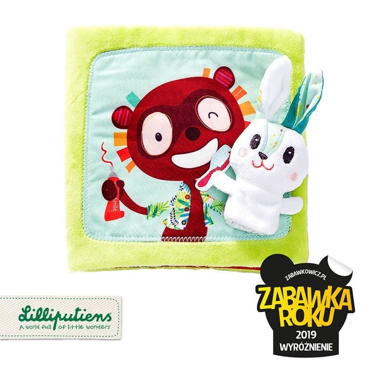 Miękka Książeczka z Pacynką Królik Dentysta - Lilliputiens