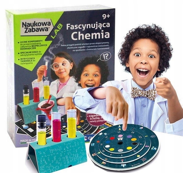 Fascynująca Chemia eksperymenty naukowe Clementoni