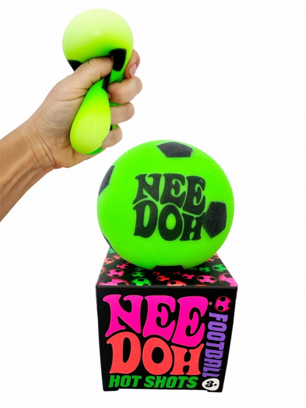 Gniotek Piłeczka antystresowa zielona Hot Shots Football NeeDoh Schylling