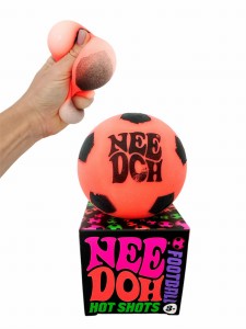 Gniotek piłeczka antystresowa pomarańczowa Hot Shots Football NeeDoh Schylling