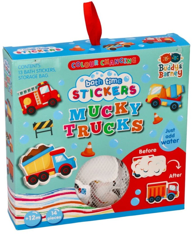Naklejki do wanny zmieniające kolor pojazdy Buddy & Barney