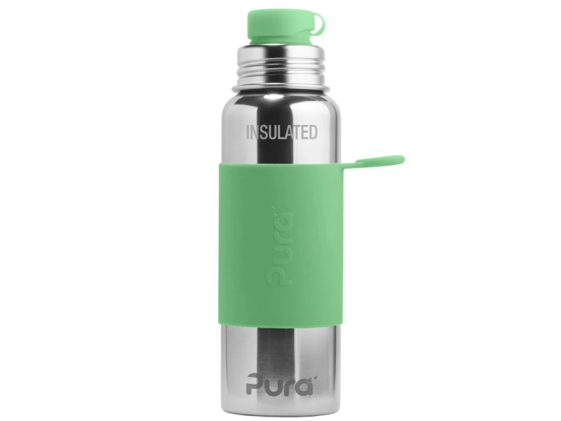 Pura Insulated termobutelka sportowa 650 ml miętowa ze stali nierdzewnej
