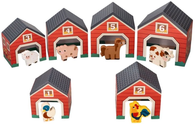 Domki zwierząt z figurkami Farma Adam Toys