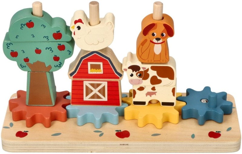 Układanka 3D Farma klocki i zębatki Adam Toys