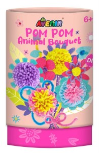 Bukiet z pomponów kreatyny zestaw DiY Kwiaty Avenir