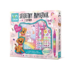 Pamiętnik z szyfrem, naklejkami i długopisem Piesek ToysInn