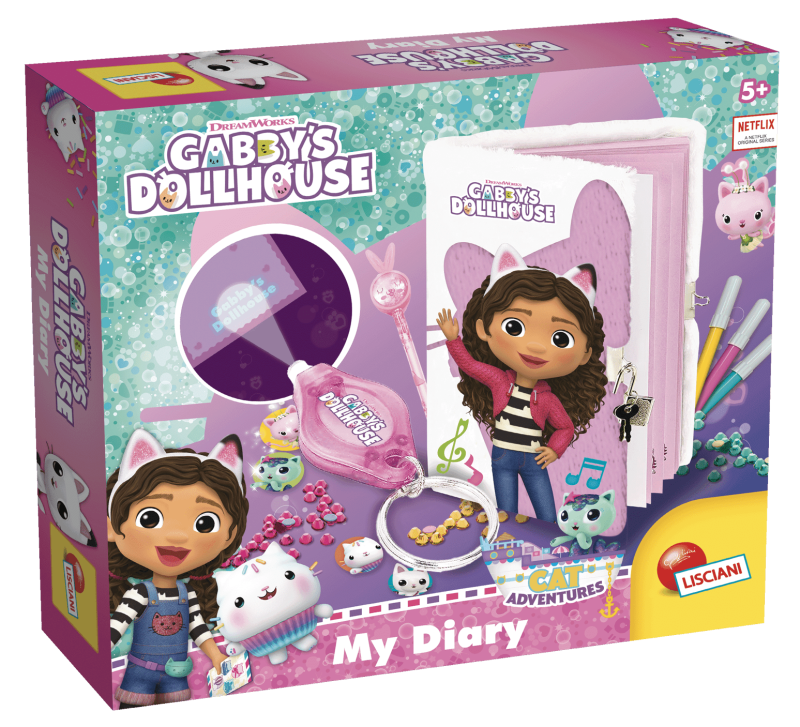 Pamiętnik Koci domek Gabi z magicznym pisakami i naklejkami
