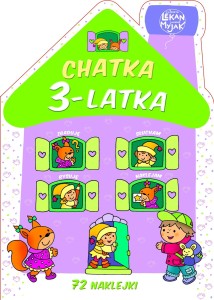 Chatka 3-latka książeczka zadaniami 72 naklejki