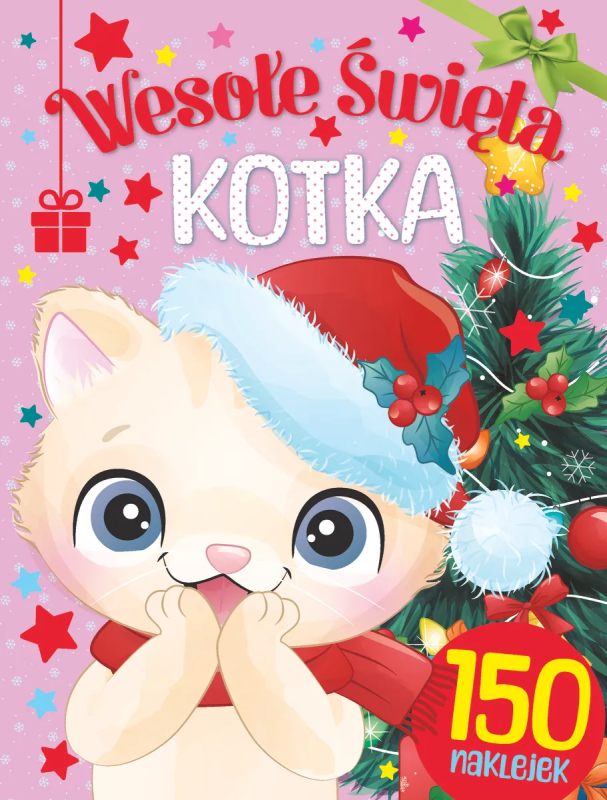 Wesołe Święta kotka. Zadania i 150 naklejek