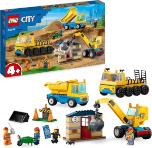 Lego 60391 Ciężarówki i dźwig z kulą wyburzeniową