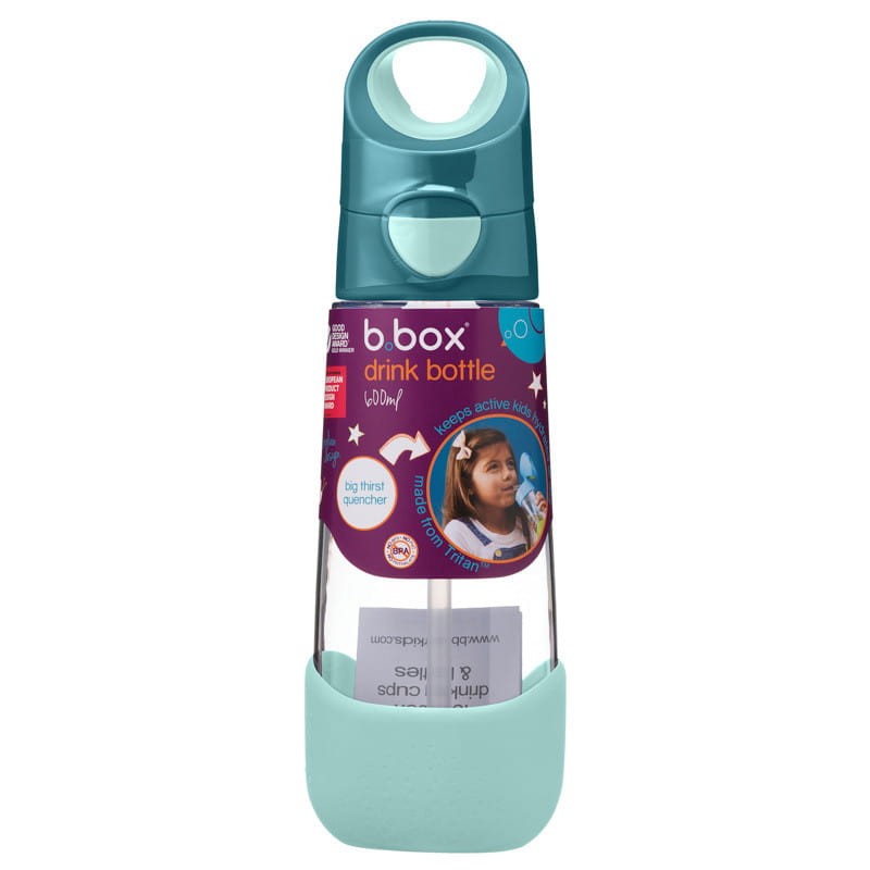 b.box butelka ze słomką 600 ml tritanowa, bidon Emerald Forest