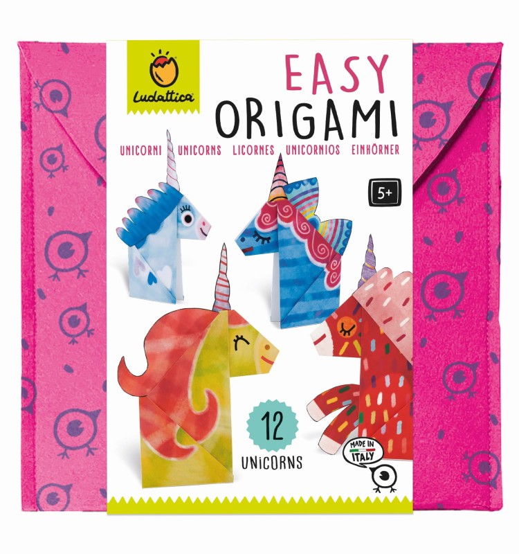 Origami Jednorożce 12 kartek i dekoracje Ludattica