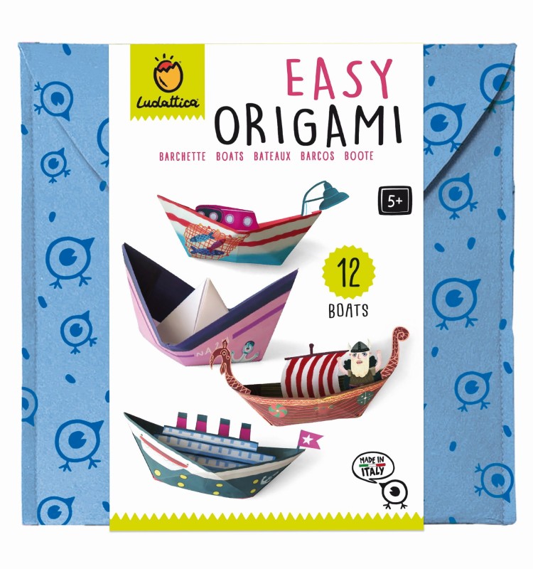 Origami Statki 12 kartek i dekoracje Ludattica