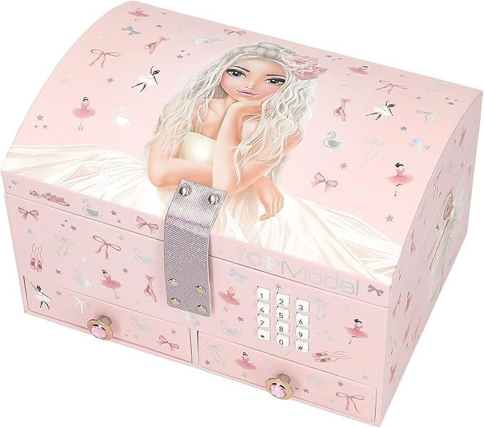 Szkatułka na kod z lusterkiem i szufladką Baletnica TOPModel