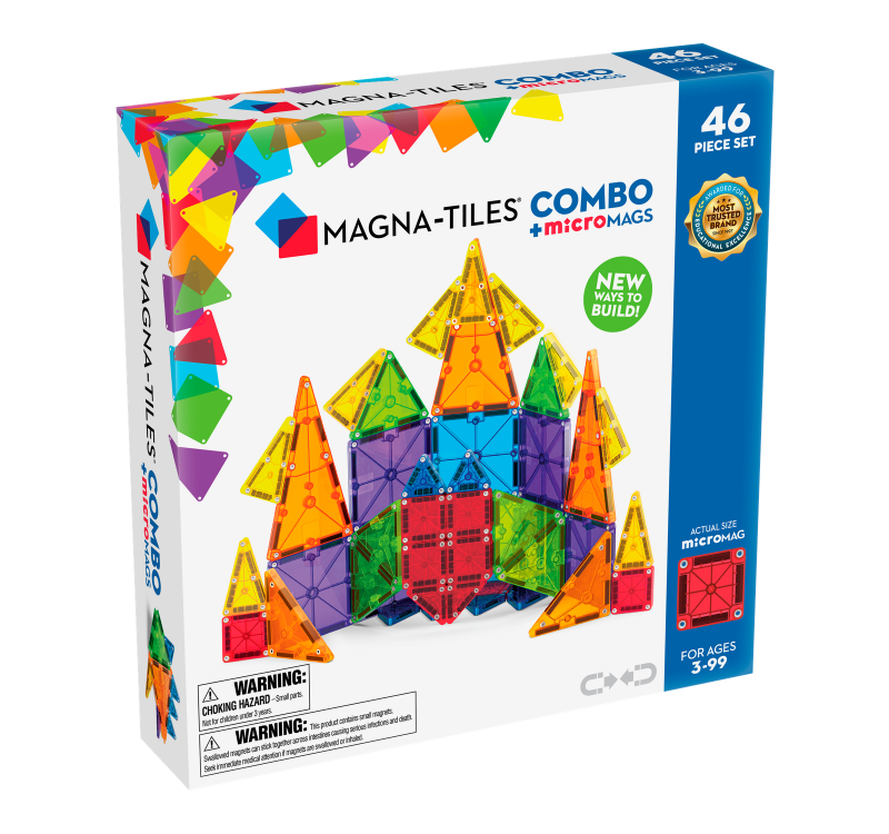 MAGNA-TILES klocki magnetyczne COMBO microMAGS 46 el.