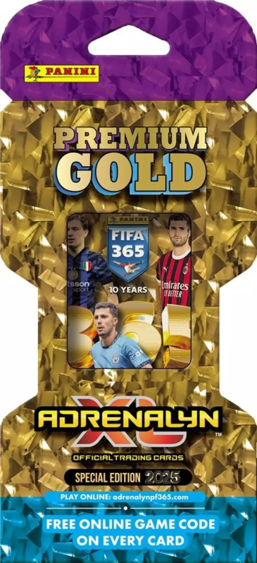 Karty Piłkarskie Premium Gold FIFA 365 2025 ADRENALYN XL PANINI blister