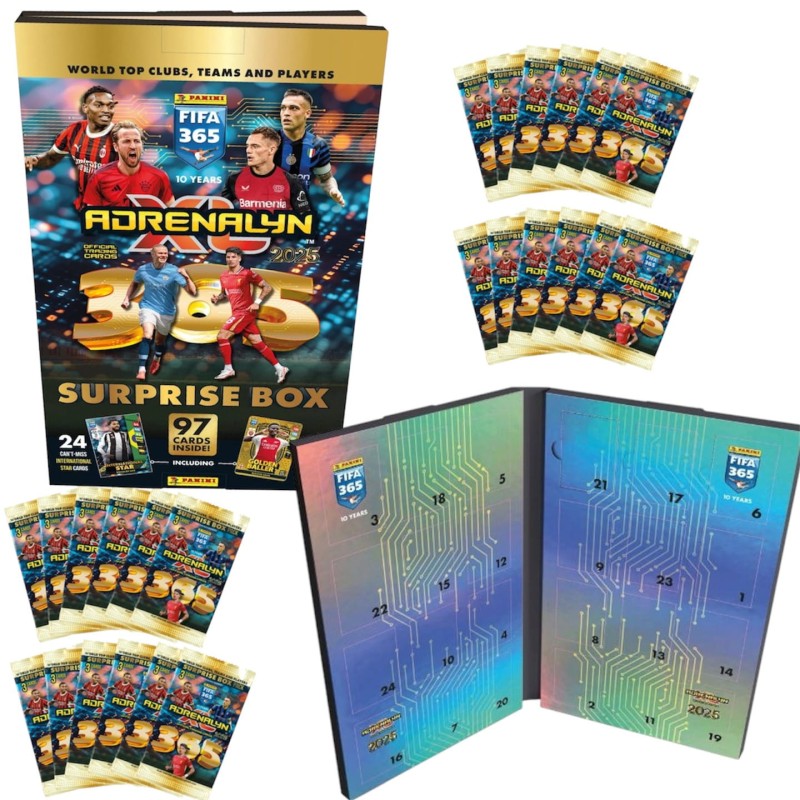 Kalendarz Adwentowy 2025 FIFA SURPRISE BOX karty piłkarskie Panini