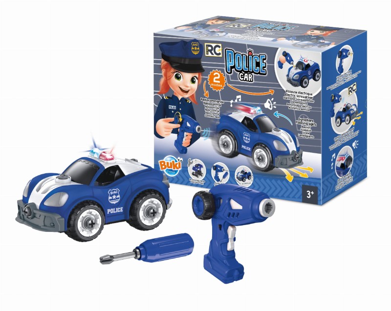 Wóz policyjny do skręcania zdalnie sterowany Buki France