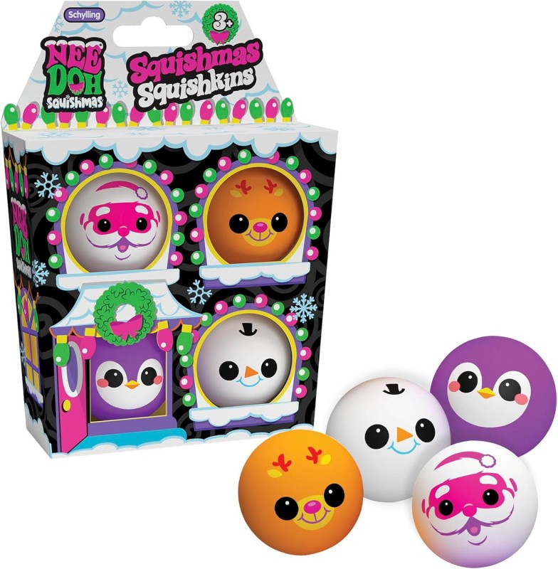 Gniotki sensoryczne zimowe 4 szt. Squishmas Squish Schylling