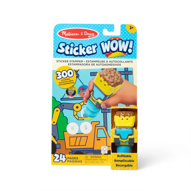 Stempelek z naklejkami Plac Budowy Sticker WOW Melissa & Doug