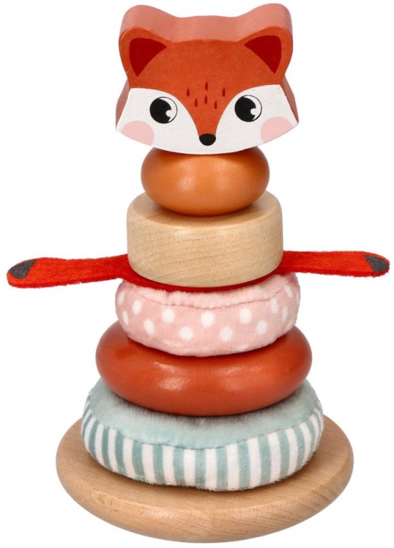 Układanka Lisek piramida z krążkami Adam Toys
