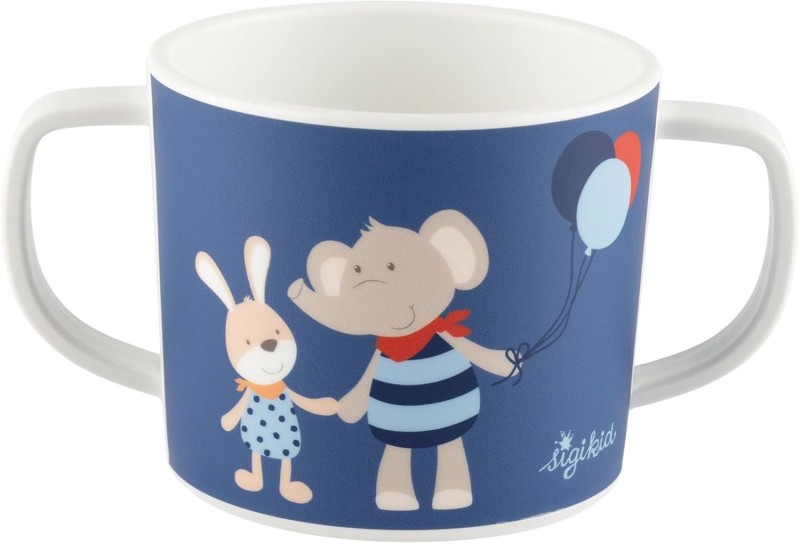 Kubek z dwoma uchwytami Słonik i Królik Sigikid