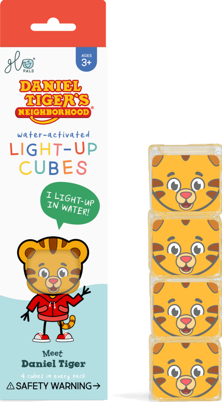 Glo Pals 4 kostki LED świecące w wodzie Daniel Tygrysek