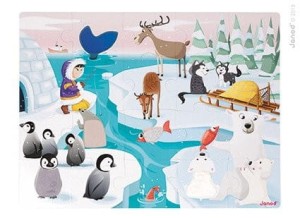 Puzzle Sensoryczne 20 el. Lodowa Kraina - Janod