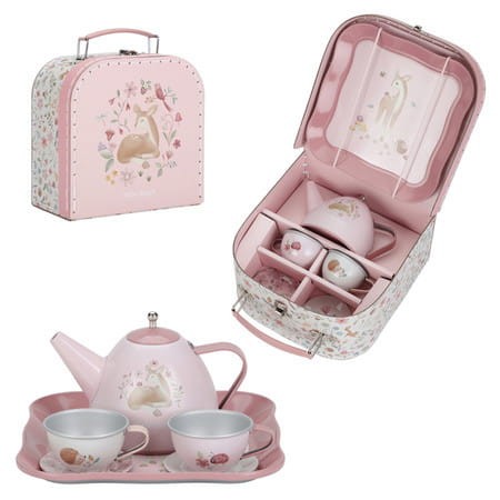 Zestaw do herbaty w walizeczce Fairy Garden Little Dutch