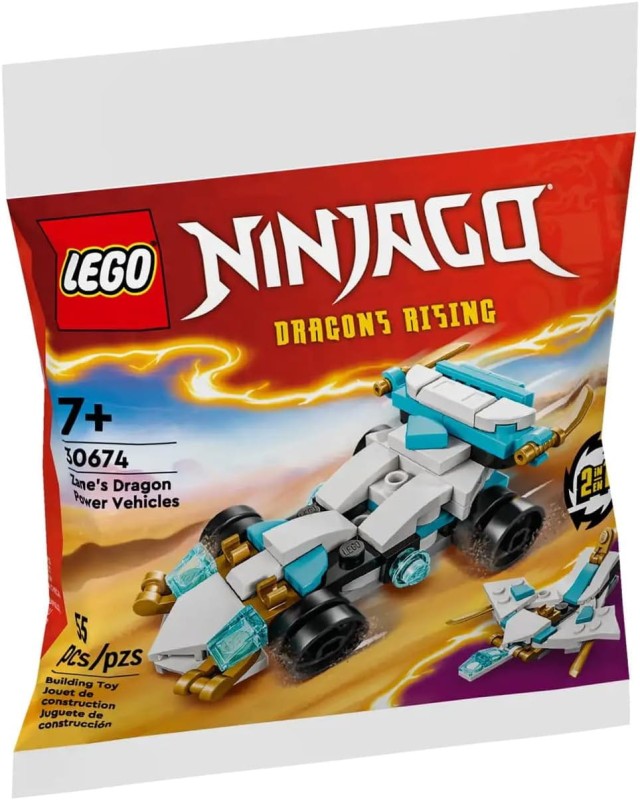 Lego  NINJAGO 30674 saszetka Smocza moc Zane’a — pojazdy