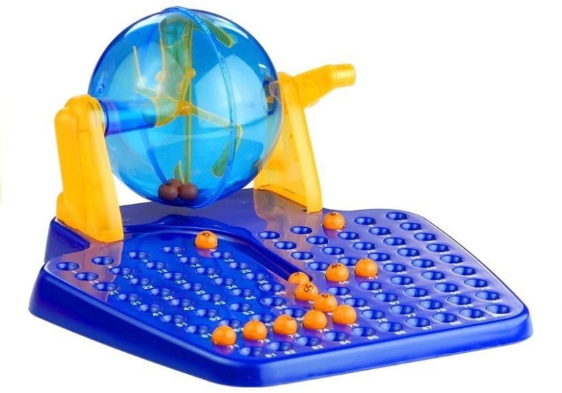 Gra Bingo Lotto maszyna losująca z piłeczkami Leantoys